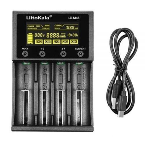 LiitoKala Lii-M4S интеллектуальное зарядное устройство для АА, ААА, 18650, 26650 Li-ion, Ni-MH/Ni-Cd 9335 фото