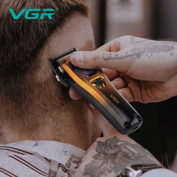 Аккумуляторная машинка для стрижки VGR V-668, VECTOR MOTOR 8000&ndash;11000 RPM, 6 насадок, LED дисплей 11281 фото