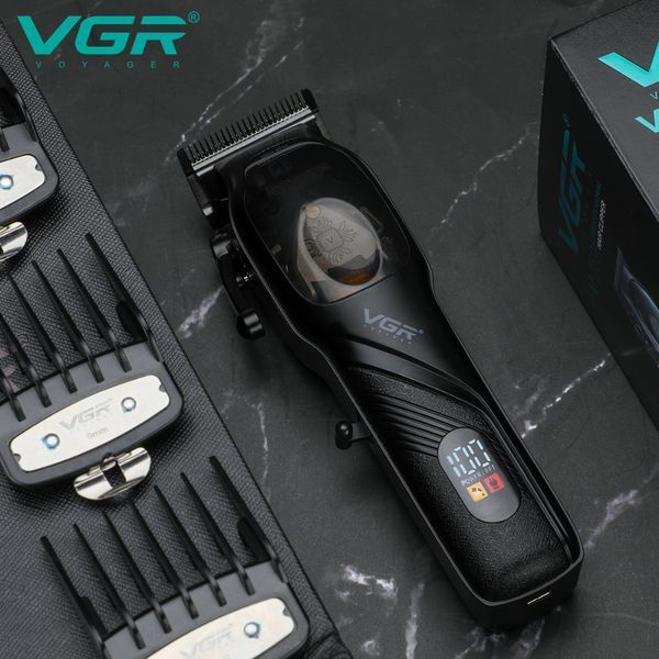 Машинка для стрижки VGR V-269 с LED дисплеем и 4 насадками для бороды и волос 10488 фото