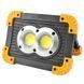 Прожектор светодиодный L802-20W-2COB+1W, 2x18650/3xAA, ЗУ micro USB, Power Bank 5587 фото 3
