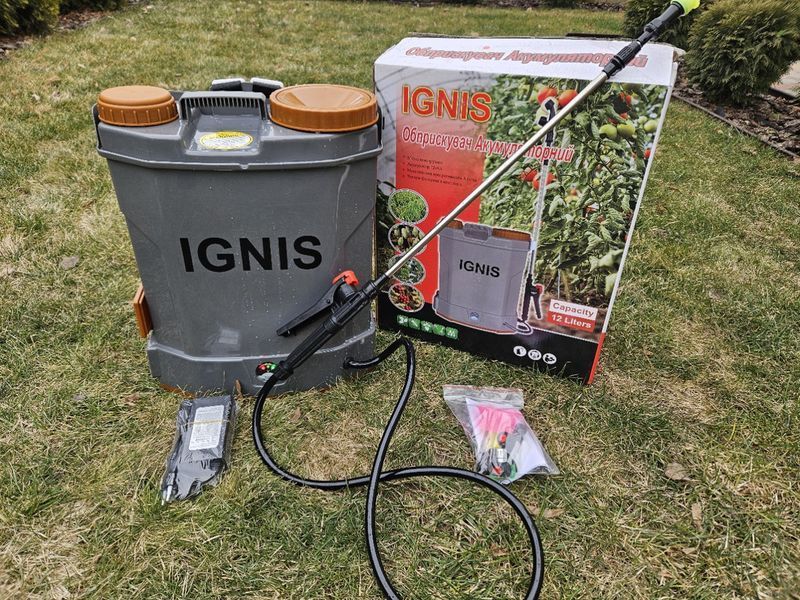 Обприскувач акумуляторний IGNIS 12л (12В-8 А/год) 34920 фото