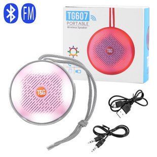 Bluetooth-колонка TG607, speakerphone, радио, grey 8678 фото