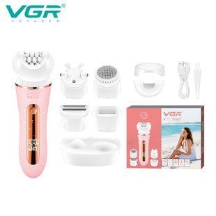 Епілятор VGR 5 в 1 V-751 &ndash; водостійкий набір для догляду з 5 насадками та захистом IPX6. 9098 фото