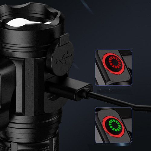 Ліхтар W5183-4XHP360 &mdash; ультраяскравий акумуляторний LED ліхтар з магнітом, стропорізом та зарядкою Type-C 9937 фото
