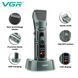Машинка для стрижки VGR V-696 - 4 насадки, LED дисплей, акумуляторна 10527 фото 3