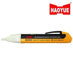 Безконтактний тест-індикатор напруги HAOYUE MS8905, AC Voltage Detector, 2&times;AAA 10964 фото