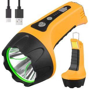 Ліхтар T60-3W+COB &mdash; універсальний акумуляторний LED ліхтар із гаком, COB-підсвічуванням та зарядкою Type-C 10087 фото