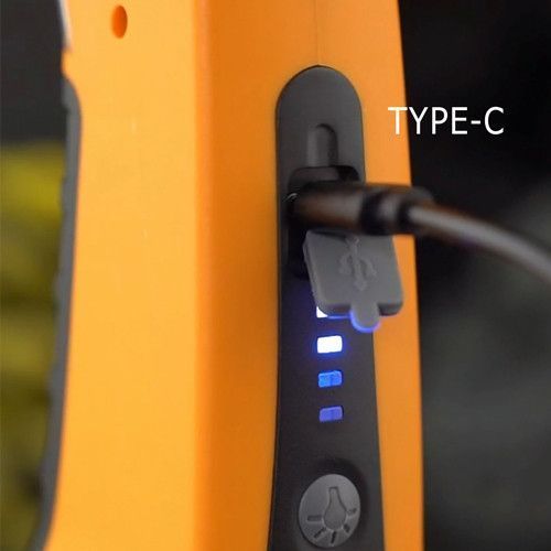 Ліхтар T60-3W+COB &mdash; універсальний акумуляторний LED ліхтар із гаком, COB-підсвічуванням та зарядкою Type-C 10087 фото