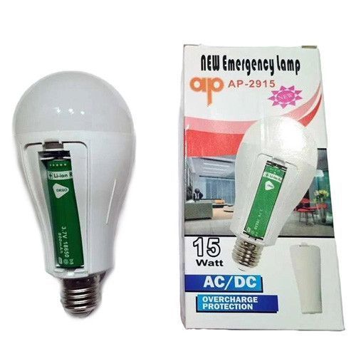 Светодиодная LED лампочка с аккумулятором Yajia AP-2915, 15W, E27, 1x18650, колпачек-кемпинг 10073 фото