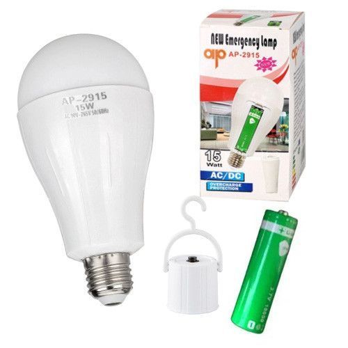 Светодиодная LED лампочка с аккумулятором Yajia AP-2915, 15W, E27, 1x18650, колпачек-кемпинг 10073 фото