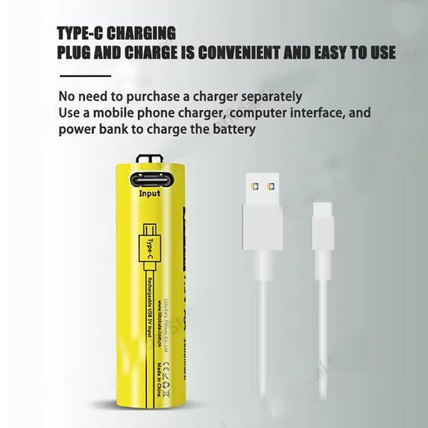 Акумулятор AA LiitoKala USB-T36, 1.5V, 2400mAh, Li-Ion, оригінал 11044 фото