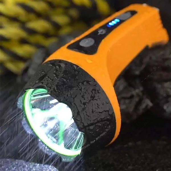 Ліхтар T60-3W+COB &mdash; універсальний акумуляторний LED ліхтар із гаком, COB-підсвічуванням та зарядкою Type-C 10087 фото