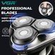 Роторная электробритва VGR V-323 BLACK &mdash; влагозащита IPX6, LED дисплей, 3 плавающие головки 9024 фото 6