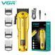 Машинка для стрижки VGR V-138 Gold, 2500 mAh, 4 насадки, 7000 об/мин, LED дисплей 11195 фото 1