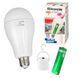 Светодиодная LED лампочка с аккумулятором Yajia AP-2915, 15W, E27, 1x18650, колпачек-кемпинг 10073 фото 4