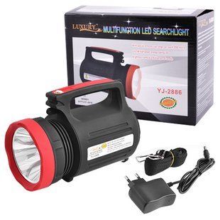 Фонарь переносной Luxury 2886, 5W+22SMD, ЗУ 220V, встроенный аккумулятор, power bank (Yajia) 4910 фото
