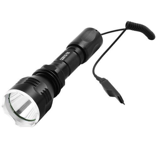 Тактичний ліхтар Police Q2810-T6, під рушницю, виносна кнопка,ЗУ 220V/12V, 1х18650 7476 фото