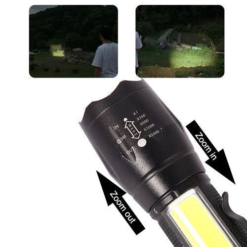 Фонарь W601-XPE &mdash; аккумуляторный LED фонарь с красным и белым светом, COB-панелью и zoom 10081 фото
