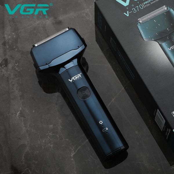 Електробритва VGR V-370 - шейвер з подвійним лезом та триммером, IPX5, до 90 хв роботи 10498 фото