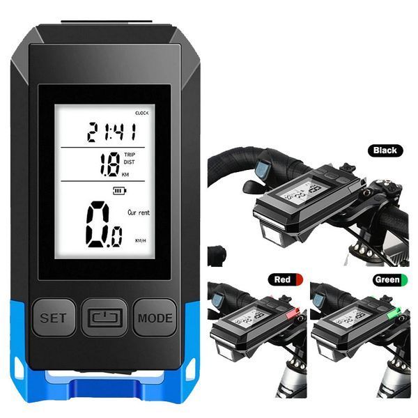 Велофара с компьютером и сигналом MT-088-T6, 450Lum, 18650 (2200mAh), выносная кнопка, Waterproof, ЗУ microUSB 9205 фото