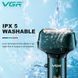 Електробритва VGR V-370 - шейвер з подвійним лезом та триммером, IPX5, до 90 хв роботи 10498 фото 8