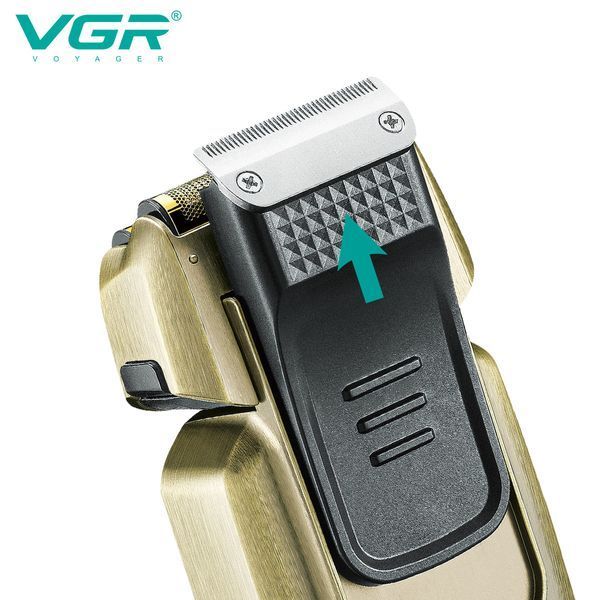 Електробритва VGR V-337 - шейвер з подвійним лезом, триммером та 2 насадками, LED дисплей 10494 фото
