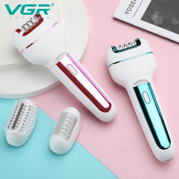 Эпилятор VGR V-732 3 в 1 GREEN с LED дисплеем и 3 насадками для лица, тела и зоны бикини 10663 фото