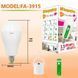 Світлодіодна LED лампочка з акумулятором Yajia FA-3915, 15W, E27, 1x18650, ковпачок-кемпінг 10078 фото 1