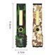 Ліхтар C71M-P50+COB camouflage, Li-Ion акумулятор, zoom, ЗУ microUSB 8965 фото 6