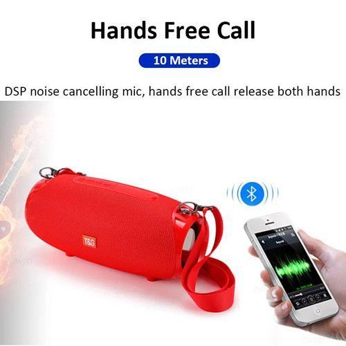 Bluetooth-колонка TG534, з функцією speakerphone, радіо, red 10056 фото