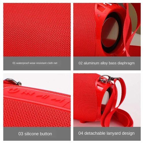 Bluetooth-колонка TG534, з функцією speakerphone, радіо, red 10056 фото