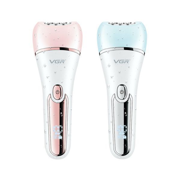 Эпилятор VGR V-733 6 в 1 BLUE с LED дисплеем, 12 насадок, влагозащита IPX7 10533 фото