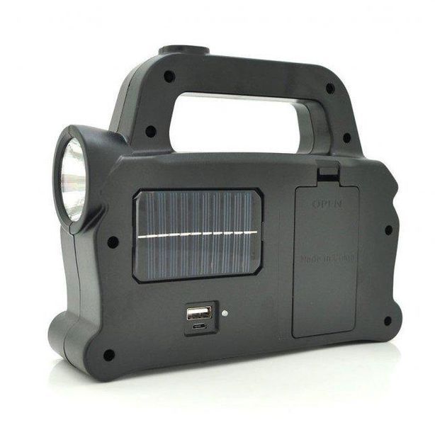Фонарь кемпинг переносной HB-6168-LED+-2COB, power bank, 2x18650, солнечная батарея, ЗУ microUSB 9166 фото