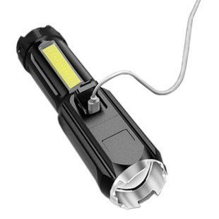 Фонарь 81022-XPE+COB, Li-Ion аккумулятор, zoom, ЗУ Type-C 8960 фото