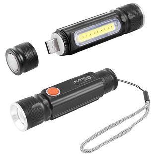 Ліхтар Police BL-516/616-T6-COB (white+red), Li-Ion акумулятор, магніт, zoom, ЗУ USB 5378 фото