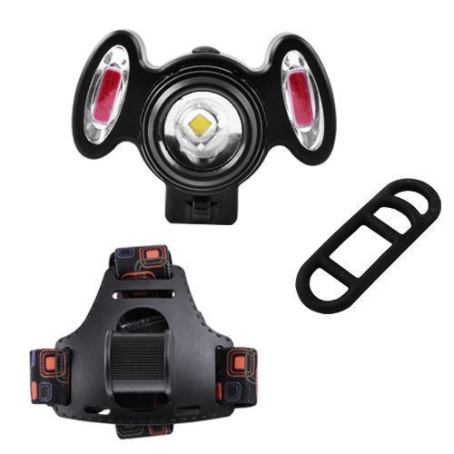 Велофонарь + на лоб Police 2118Bike/3117-T6 + 2COB (red), вело крепление, zoom, аккум., ЗУ micro USB 5097 фото
