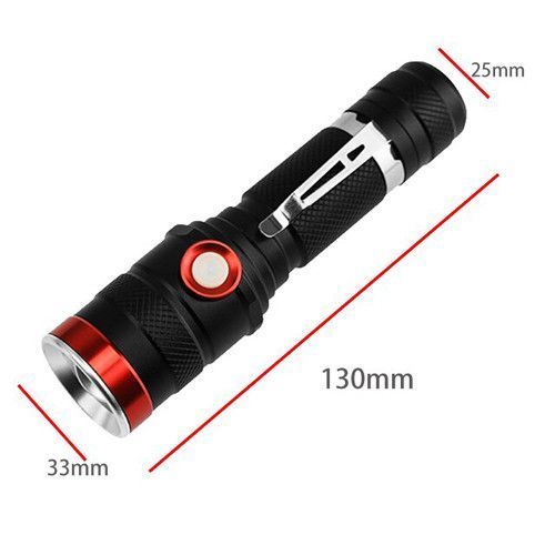 Ліхтар Police BL-749-T6, ЗП micro USB, 1x18650, zoom, затискач 7632 фото