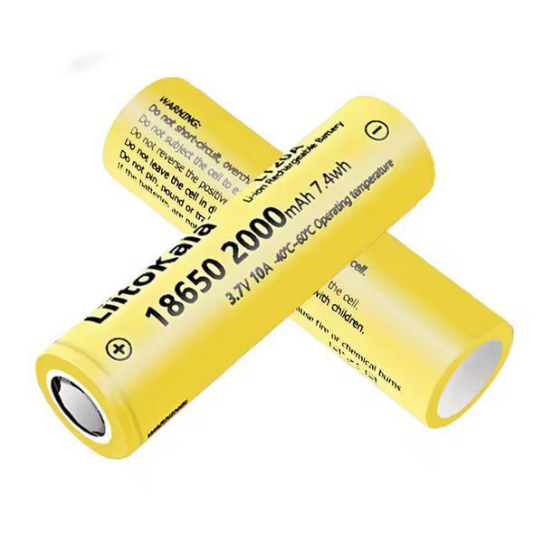 Аккумулятор LiitoKala LT20A 18650, 2000mAh, оригинал (Li-ion батарея 3.7В для фонарей, вейпов и электроники) 11042 фото