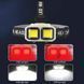 Ліхтар налобний HX-816-2COB(white+red), Waterproof 9912 фото 3
