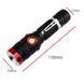 Ліхтар Police BL-749-T6, ЗП micro USB, 1x18650, zoom, затискач 7632 фото 3