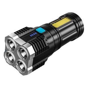 Ліхтар X509/S03-4LED+COB, Li-Ion акумулятор, ЗУ microUSB 8777 фото
