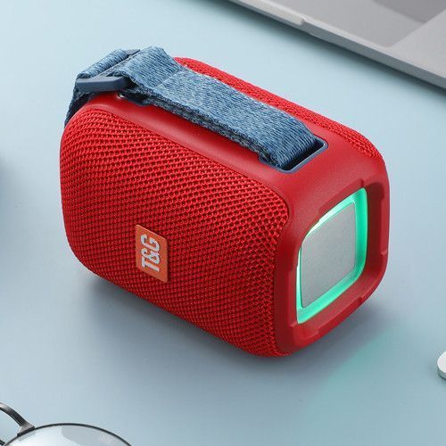 Bluetooth колонка TG339 з RGB підсвічуванням, FM-радіо та speakerphone, 12 Вт, Red 10359 фото