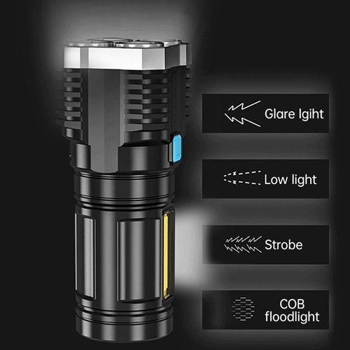 Фонарь X509/S03-4LED+COB, Li-Ion аккум., ЗУ microUSB 8777 фото