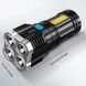 Фонарь X509/S03-4LED+COB, Li-Ion аккум., ЗУ microUSB 8777 фото 3