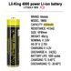 Акумулятор LiitoKala King4000-PCB 18650, 4000mAh, із захистом (Li-ion батарея 3.7В оригінал для ліхтарів та електроніки) 11038 фото 2