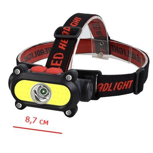 Фонарь налобный BL-210-ХРЕ+COB, Waterproof 8888 фото