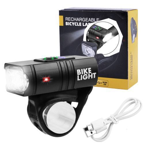 Велофонарь BK-01Pro-XPE ULTRA LIGHT, ALUMINUM, индикация заряда, Waterproof, аккум., ЗУ micro USB 8066 фото