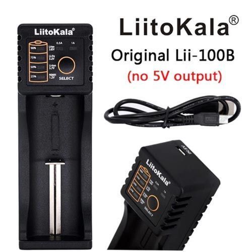 LiitoKala Lii-100B универсальное зарядное устройство 18650, АА, ААА 9301 фото