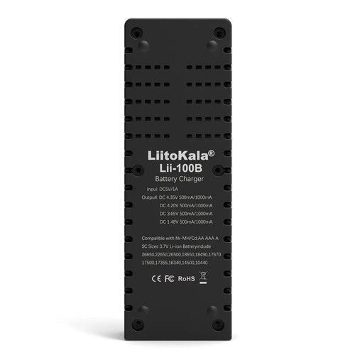 LiitoKala Lii-100B универсальное зарядное устройство 18650, АА, ААА 9301 фото