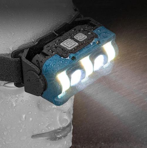 Ліхтар налобний W-6112A-2XPE+12SMD+6SMD(white+red), Motion Sensor, індикація заряду 9907 фото